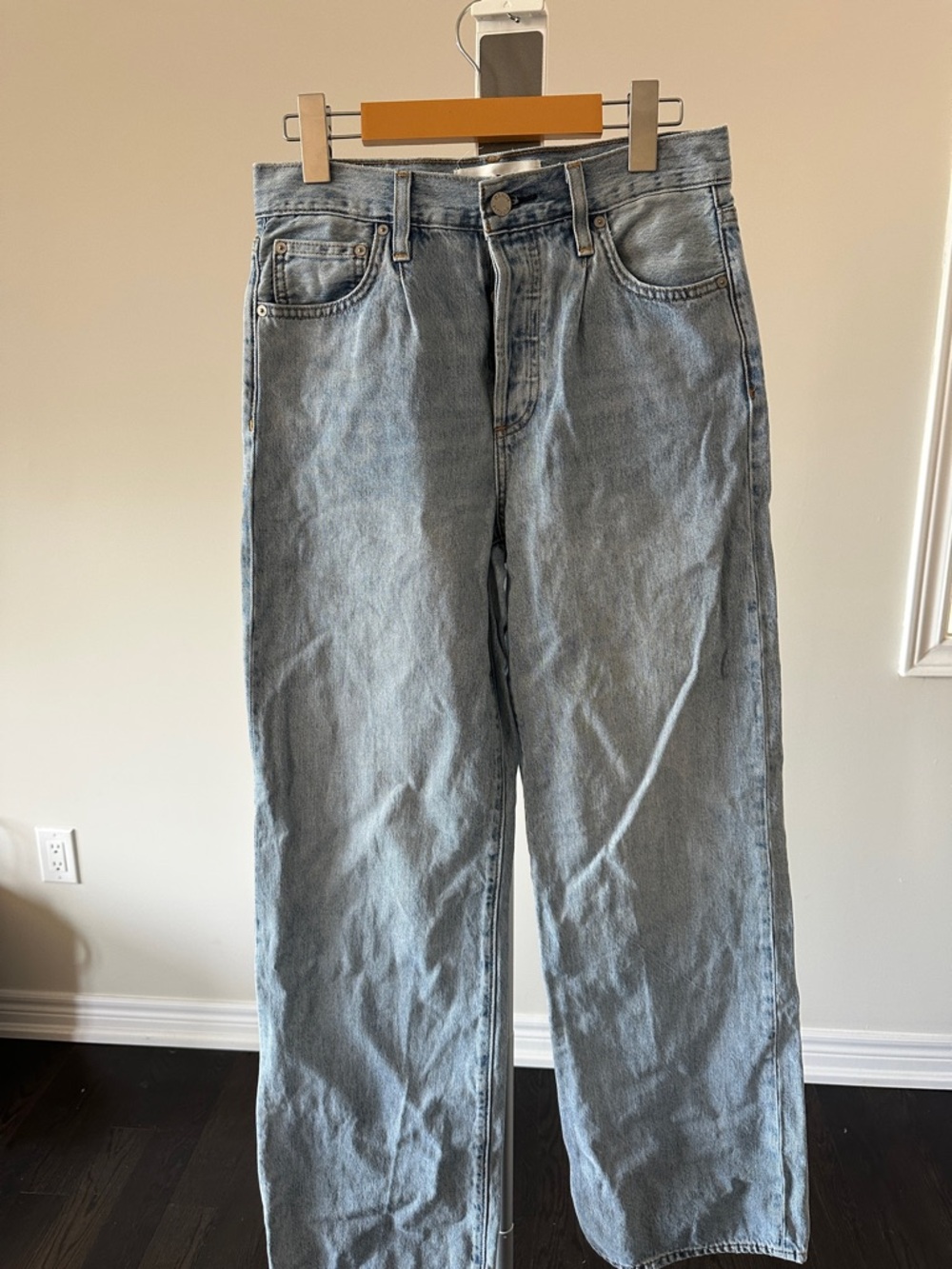 Denim Forum Maya Mid Rise Wide Leg Jeans